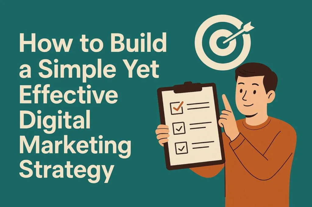 how to build a simple yet effective digital marketing strategy best freelance digital marketing analyst in calicut